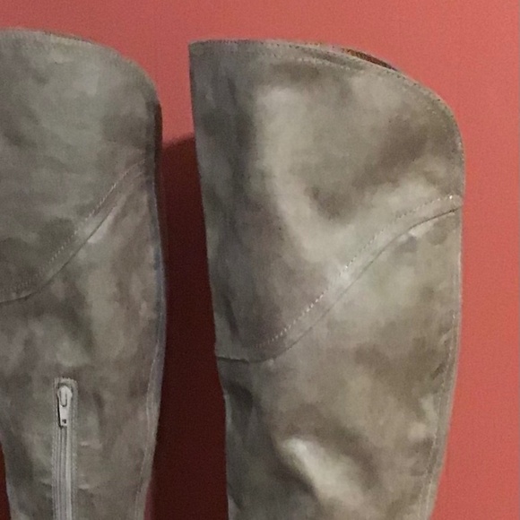 NEW Lucky Brand Tall Suede Taupe 8M - Picture 3 of 16